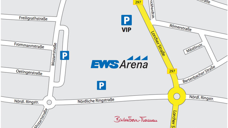 Anfahrt EWS Arena